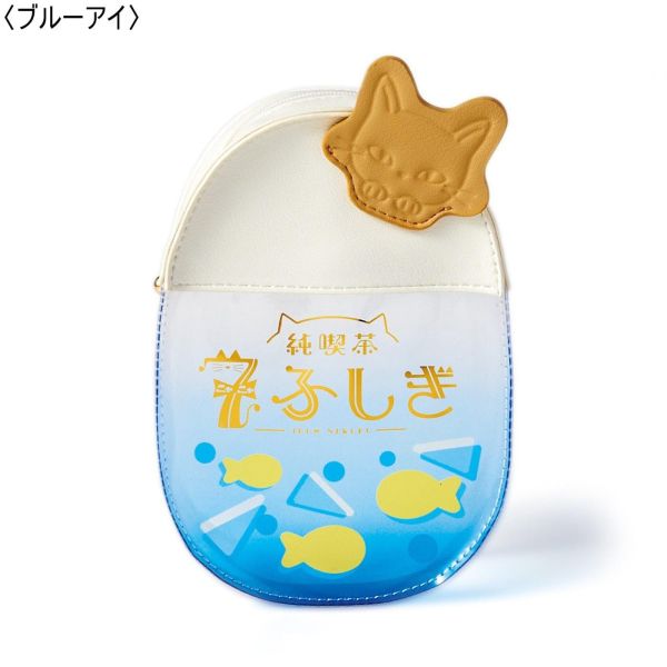 NEKOBU 貓咪純喫茶 皮革透明收納包 