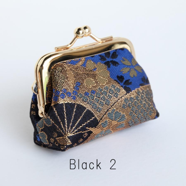 西陣織 京都和風編織迷你口金包 