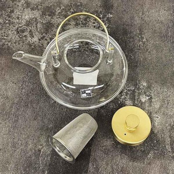 Hirota glass廣田硝子 丸形透明玻璃茶壺 