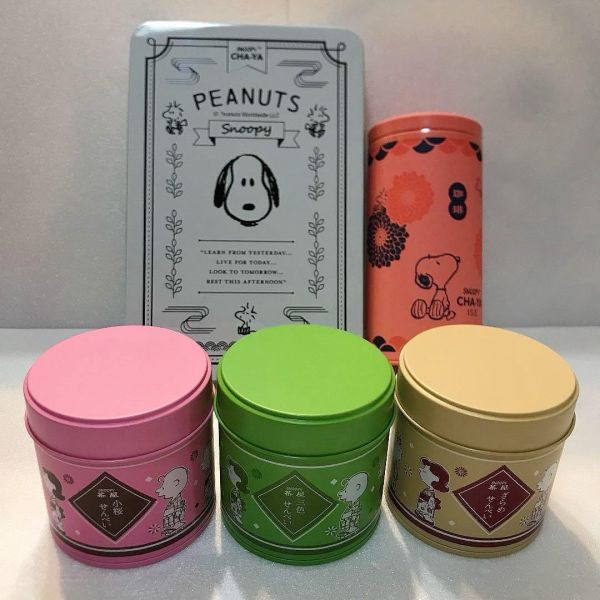 **預購**  Snoopy茶屋 三色米果/小櫻海苔/砂糖米果罐 