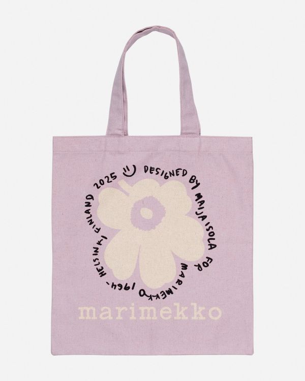 marimekko Kioski Vankka Unikko 罌粟花棉麻環保袋 