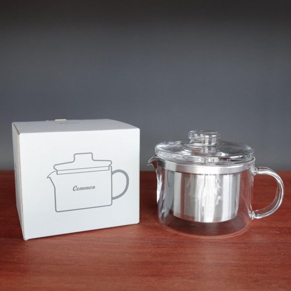 Common 耐熱玻璃濾茶壺500ml 