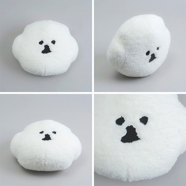 mambo & bb 比熊犬大臉毛絨抱枕 