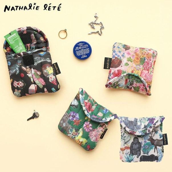 Nathalie Lete 插畫絎縫澎澎魔鬼粘小包 