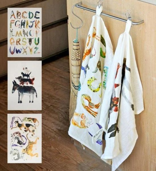 Atelier KOTETSU 動物廚房擦手巾 