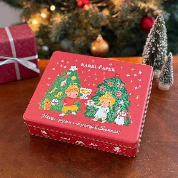 **預購** Karel Capek 聖誕節綜合紅茶包鐵盒25入(紅) 
