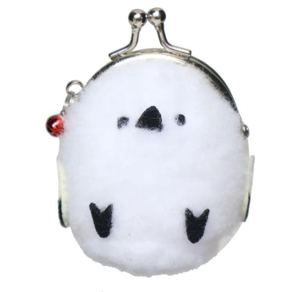 Otegama 長尾山雀毛絨珠扣零錢包 