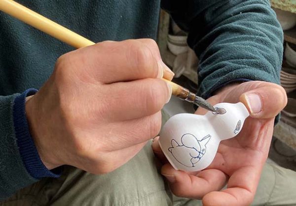 中川政七 肥前吉田燒陶瓷小花瓶 