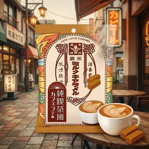 森永 純喫茶風 拿鐵咖啡焦糖牛奶糖 69g  