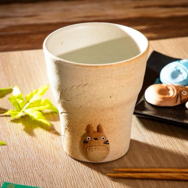 TOTORO龍貓 信樂燒明山窯 陶瓷杯 