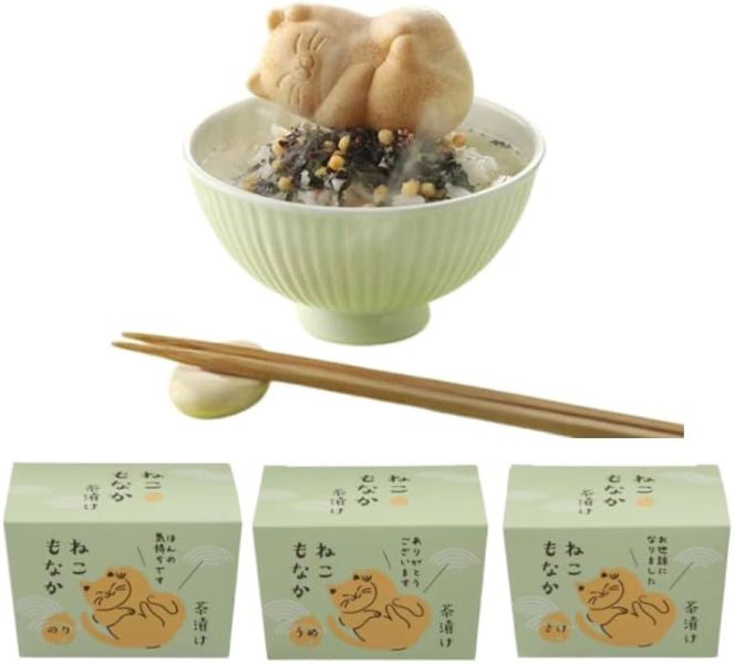 **預購** hikiri貓咪造型最中餅海苔茶泡飯1入 