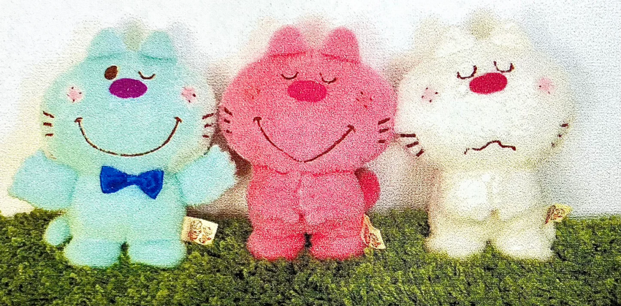 水森亞土 貓咪毛絨玩偶吊飾 