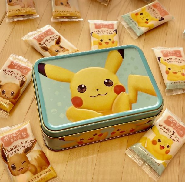 東京Banana 皮卡丘綜合巧克力夾心餅鐵盒12入 