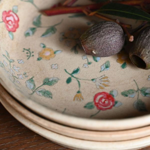 45R阿部慎太朗手工陶藝花卉馬克杯/圓盤 