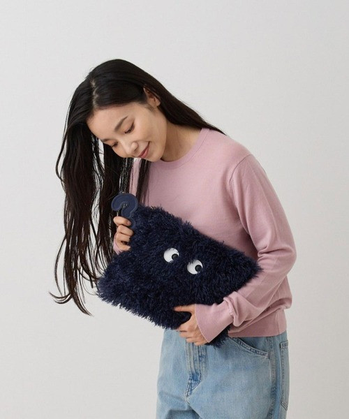 Rootote 眼睛毛怪大容量手拿包 