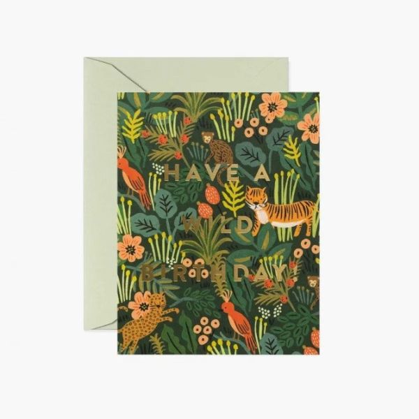 Rifle Paper 叢林動物生日卡片 