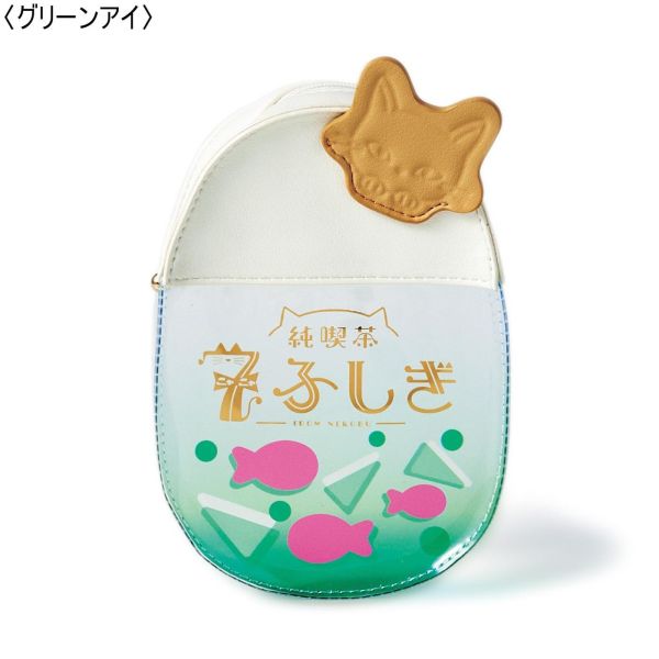 NEKOBU 貓咪純喫茶 皮革透明收納包 