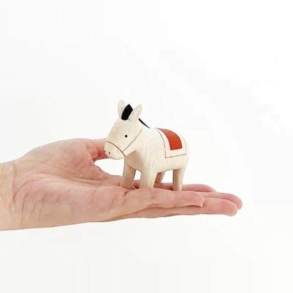 T-Lab 天然木製馬擺設 