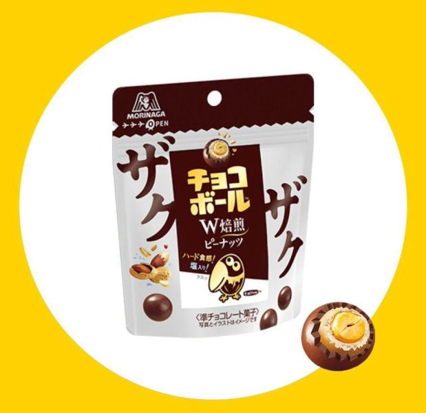 森永 大嘴鳥 花生夾心巧克力球 