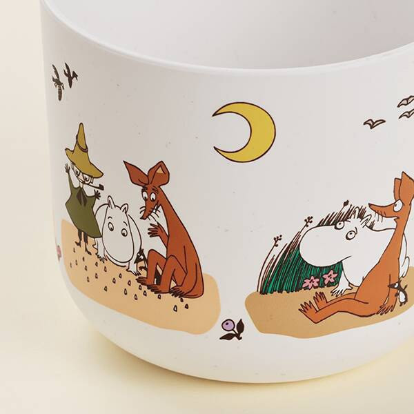 Moomin 木蓋竹纖維收納罐附餅乾 