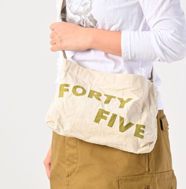 45R Forty Five純棉肩背包 