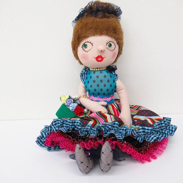 TUNIC CoCo girl 拼接布公主毛絨玩偶46cm 