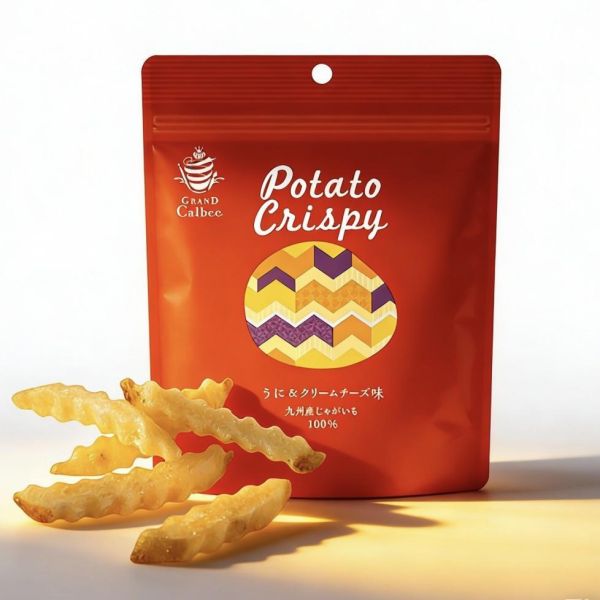 **預購**  grand calbee 海膽起司奶油薯條夾鏈袋 