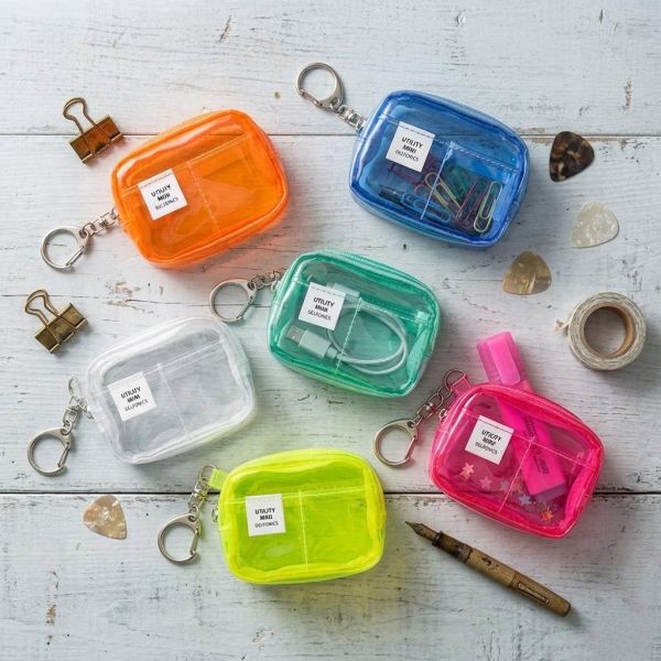 DELFONICS 透明迷你收納包吊飾 