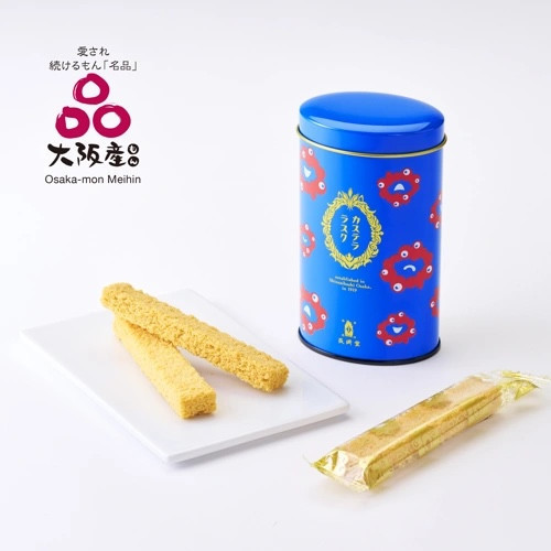 長崎堂 大阪世博長崎蛋糕脆餅鐵罐 
