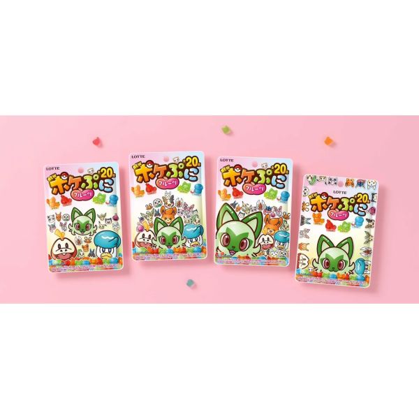 Lotte Pokemon20種造型水果軟糖夾鏈袋 