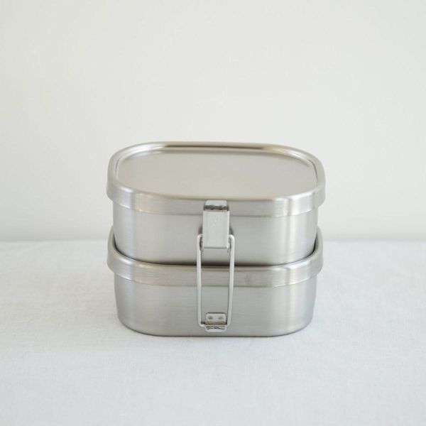 相澤工房 18-8不銹鋼雙層方形餐盒 