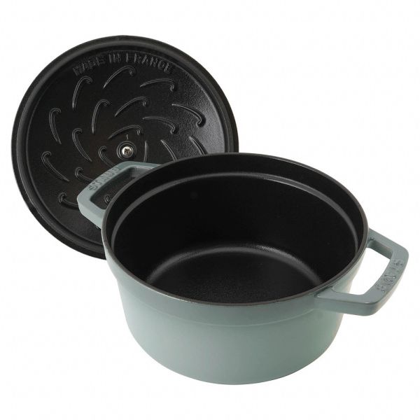STAUB × mina perhonen 皆川明cocotte ocean琺瑯鑄鐵鍋20cm 