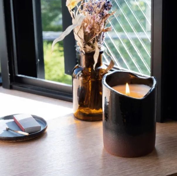 風狂huukyou 陶器芳香蠟燭 