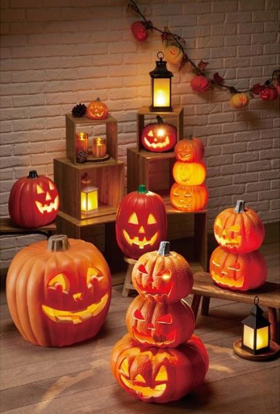 萬聖節 立體南瓜LED燈擺飾 