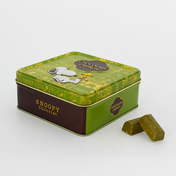 **預購**  Snoopy Chocolat紫蘇&草莓/焙茶巧克力/抹茶巧克力脆餅鐵盒 