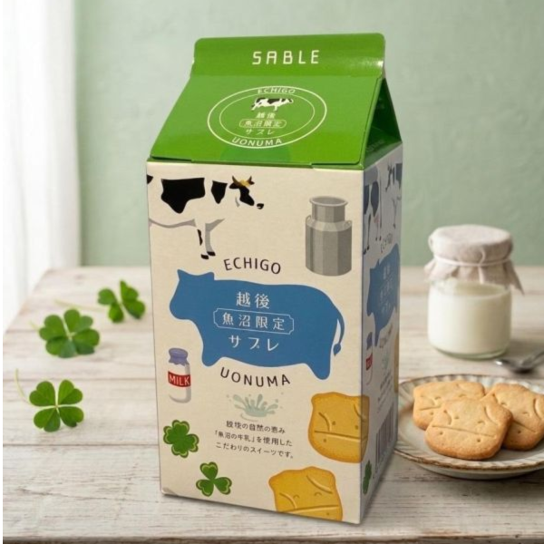 **預購**Echigo 越後魚沼限定 造型牛奶餅乾20入 