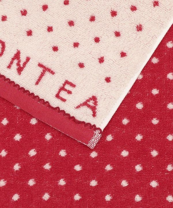 Afternoon Tea 滿版圓點純棉長巾(紅白) 