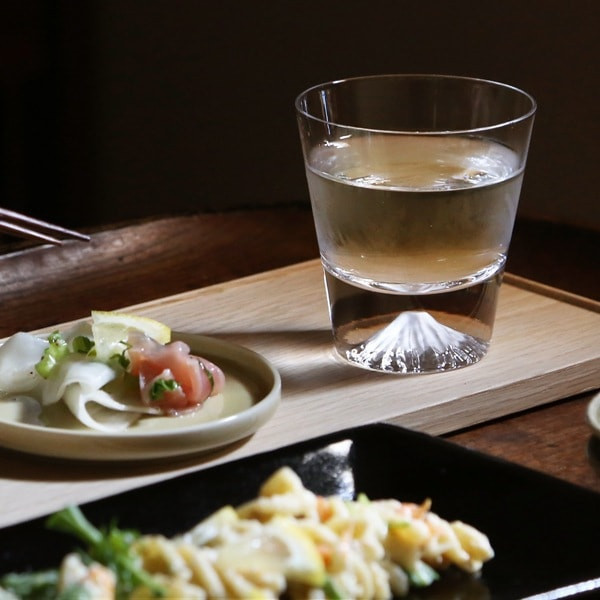 田島硝子 手工吹製富士山玻璃杯 