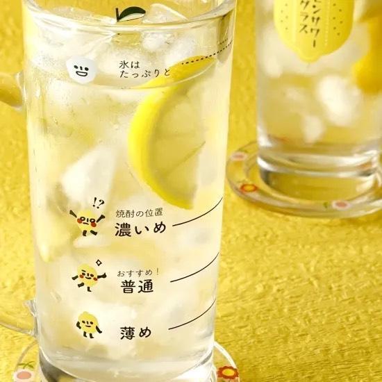 東洋佐佐木 檸檬沙瓦調酒刻度玻璃杯 