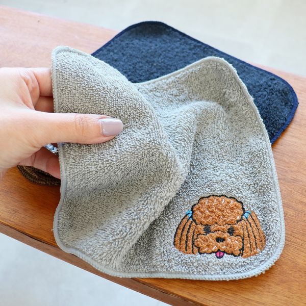 Yamabatosha 動物純棉刺繡手帕 