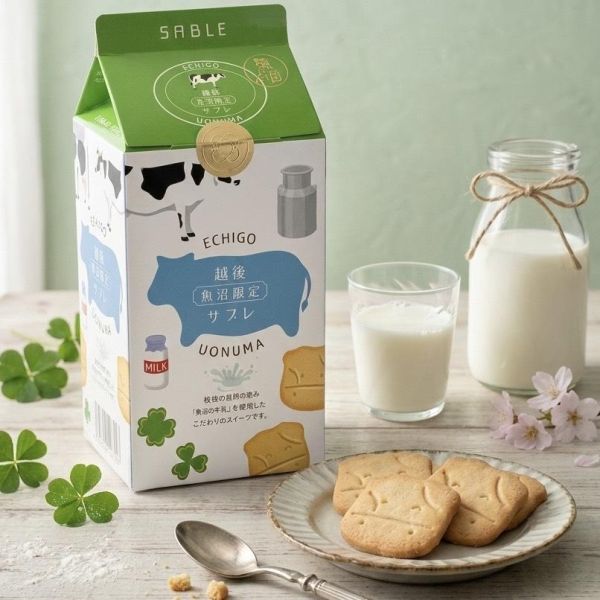 **預購**Echigo 越後魚沼限定 造型牛奶餅乾20入 