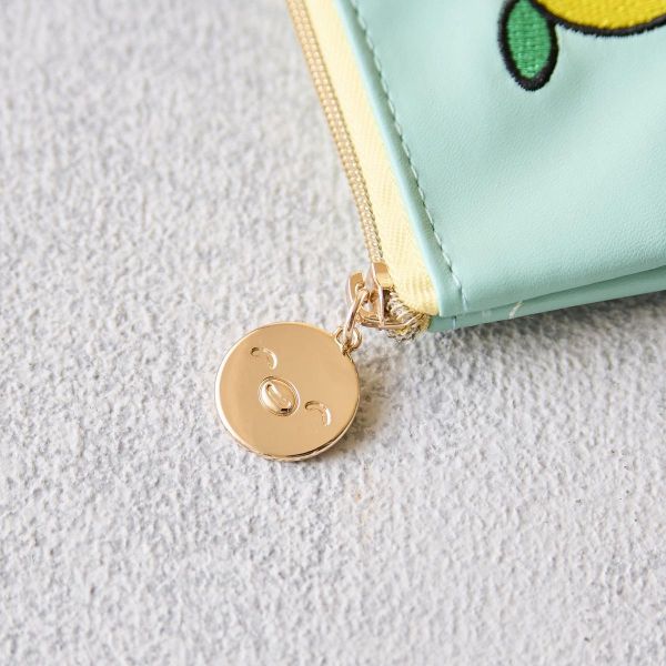 Suica 檸檬刺繡皮革紙巾收納包 