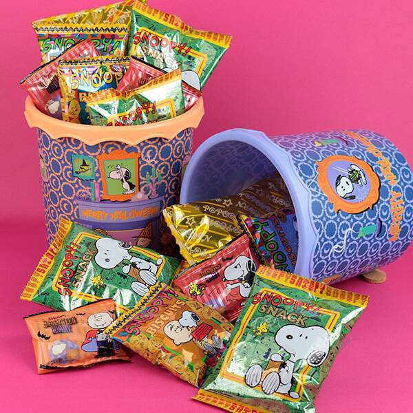 Peanuts史努比萬聖節鏡框綜合點心桶 