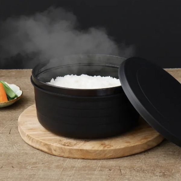 伊原企販 微波炊飯鍋(黑) 