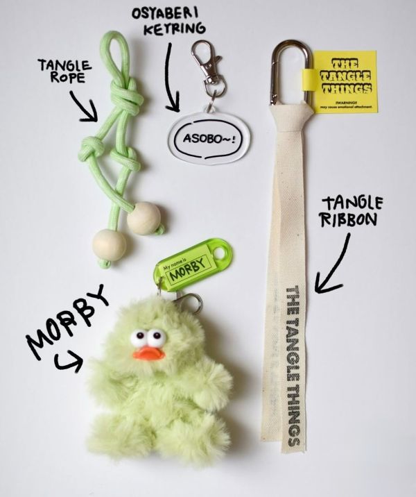 The Tangle Things 調節毛絨玩偶吊飾附袋 