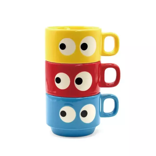 MoMA Stacking Mug 眼睛堆疊馬克杯3件組 
