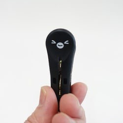 Suica 企鵝黑色洗衣夾6入組 