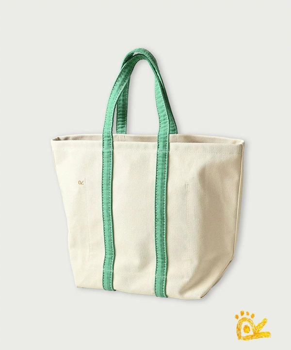 45R四葉幸運草重磅帆布手提袋(綠) 