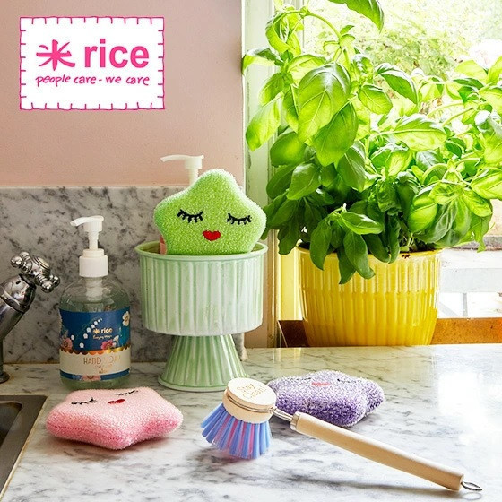 ricebyrice 星星造型海棉清潔刷 