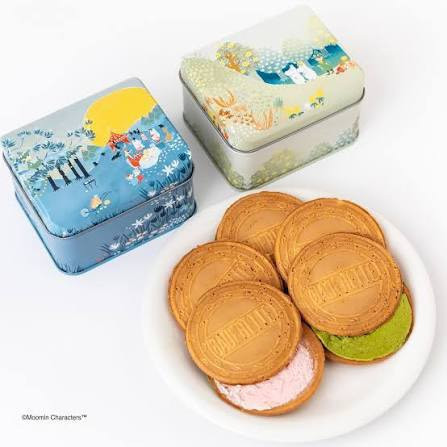 日之出屋 嚕嚕米插畫抹茶/草莓巧克力法蘭酥